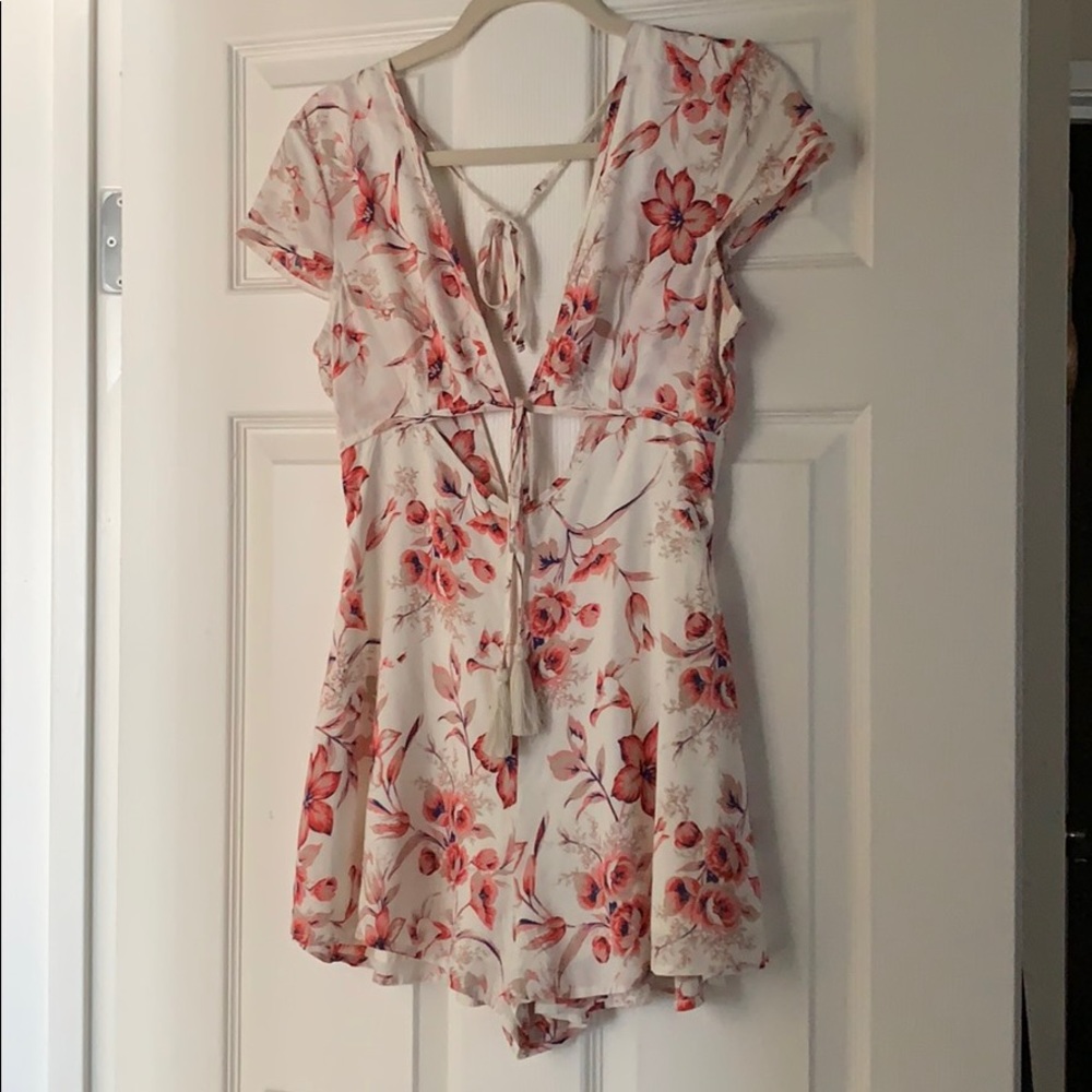 Cotton Candy LA Floral Print Romper